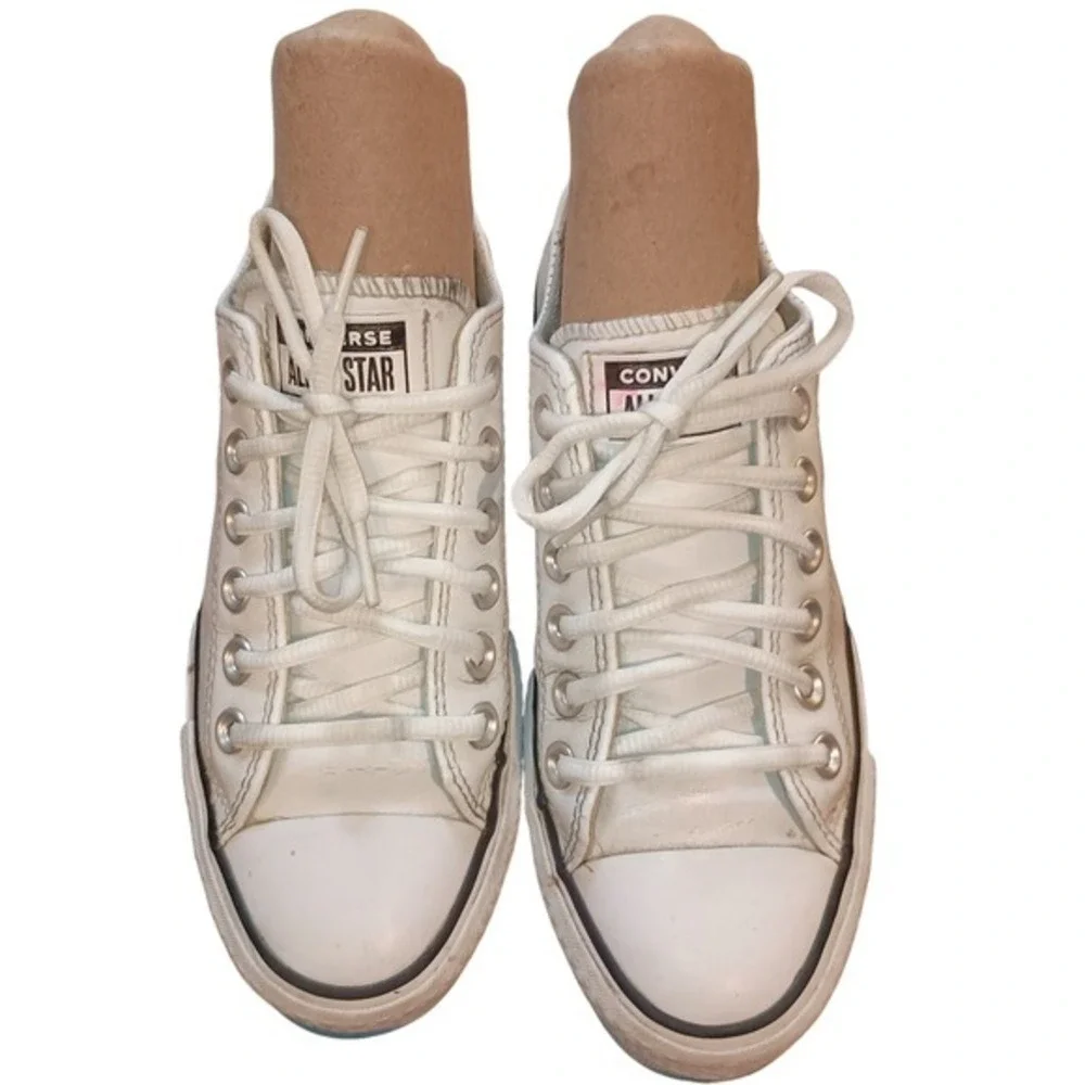 Converse Chuck Taylor All‎ Star Platform Leather White Women SKUW524